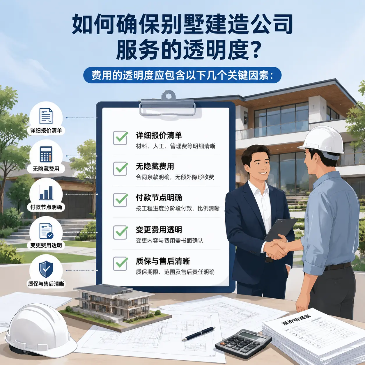 在 云岩 如何确保别墅建造公司服务的透明度？