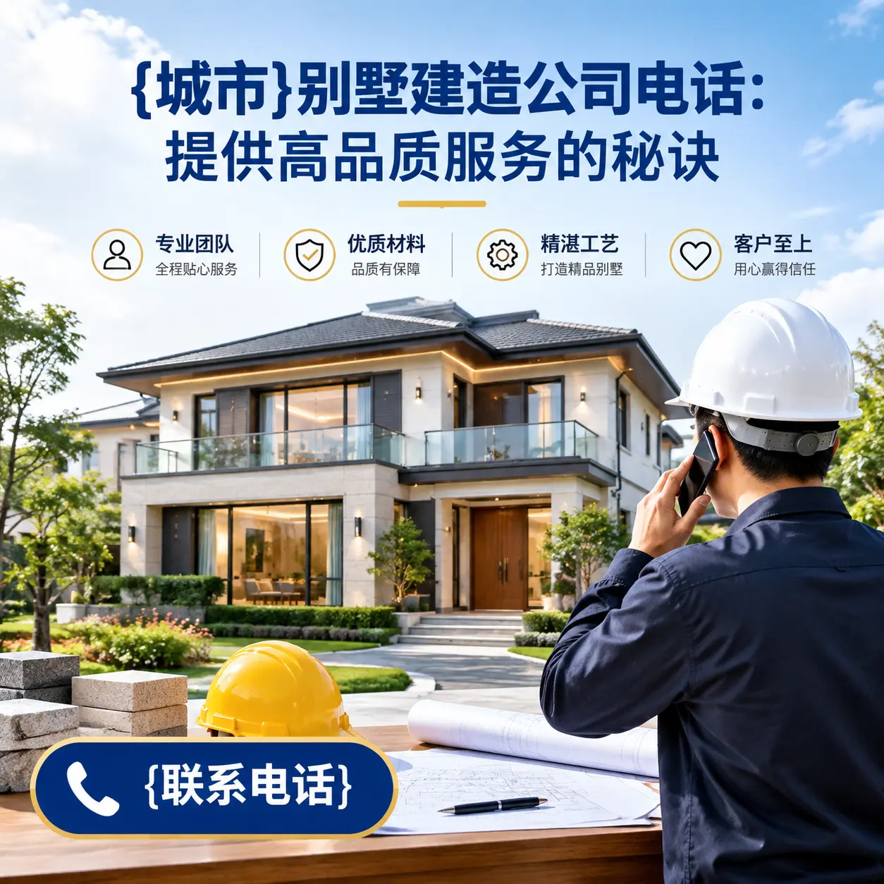 云岩别墅建造公司电话:提供高品质服务的秘诀