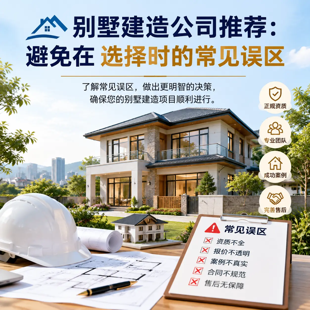 别墅建造公司推荐:避免在 云岩 选择时的常见误区
