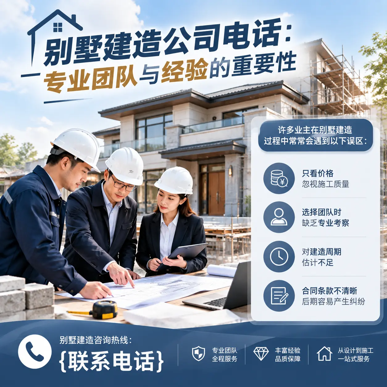 云岩别墅建造公司电话:专业团队与经验的重要性