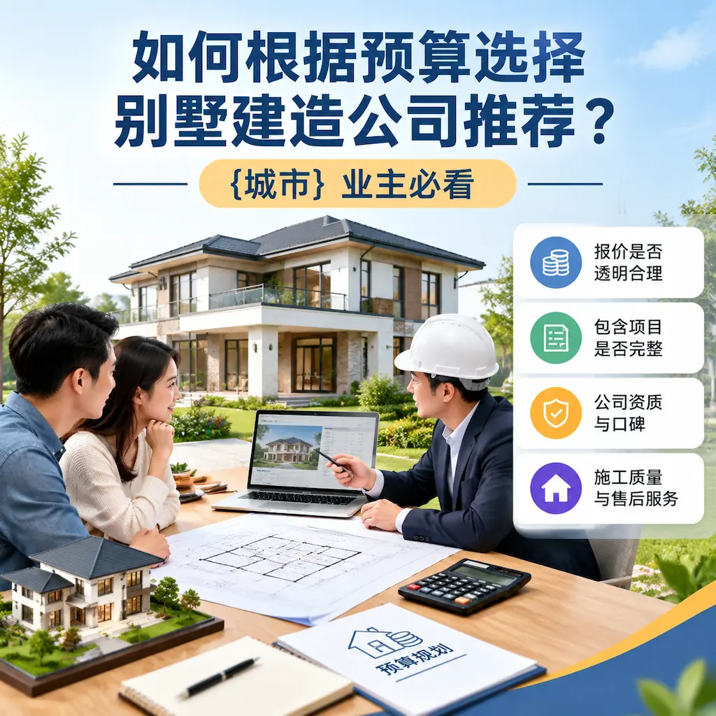 如何根据预算选择别墅建造公司推荐? 云岩 业主必看